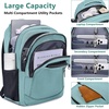image:imageKROSIAS School Backpack for Men and Women College Bookbag for Teens Boys Students 156 inch Large Laptop Bag with USB Port for Work Business Travel Green