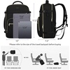 image:imageKROSIAS Travel Backpack for Women Carry On Backpack for Airplanes Flight Approved Waterproof Large Weekender Overnight Bag Fit 156 Inch Laptop with USB Charging Port Black