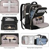 image:imageKROSIAS Travel Backpack for Women Carry On Backpack for Airplanes Flight Approved Waterproof Large Weekender Overnight Bag Fit 156 Inch Laptop with USB Charging Port Black