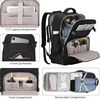 image:imageKROSIAS Travel Backpack for Women Carry On Backpack for Airplanes Flight Approved Waterproof Large Weekender Overnight Bag Fit 17 Inch Laptop Black