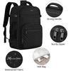 image:imageKROSIAS Travel Backpack for Women Carry On Backpack for Airplanes Flight Approved Waterproof Large Weekender Overnight Bag Fit 17 Inch Laptop Black