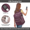 image:imageKROSIAS Travel Backpack for Women Carry On Backpack for Airplanes Flight Approved Waterproof Large Weekender Overnight Bag Fit 17 Inch Laptop with USB Charging Port Dark Purple