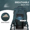 image:imageKROSIAS Travel Backpack for Women Carry On Backpack for Airplanes Flight Approved Waterproof Large Weekender Overnight Bag Fit 17 Inch Laptop with USB Charging Port Peacock Blue