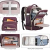 image:imageKROSIAS Travel Backpack for Women Carry On Backpack for Airplanes Flight Approved Waterproof Large Weekender Overnight Bag Fit 17 Inch Laptop with USB Charging Port Dark Purple