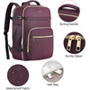 image:imageKROSIAS Travel Backpack for Women Carry On Backpack for Airplanes Flight Approved Waterproof Large Weekender Overnight Bag Fit 17 Inch Laptop with USB Charging Port Dark Purple