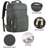 image:imageKROSIAS Travel Backpack for Women Carry On Backpack for Airplanes Flight Approved Waterproof Large Weekender Overnight Bag Fit 17 Inch Laptop with USB Charging Port Olive Green