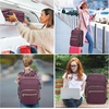 image:imageKROSIAS Travel Backpack for Women Carry On Backpack for Airplanes Flight Approved Waterproof Large Weekender Overnight Bag Fit 17 Inch Laptop with USB Charging Port Dark Purple