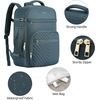 image:imageKROSIAS Travel Backpack for Women Carry On Backpack for Airplanes Flight Approved Waterproof Large Weekender Overnight Bag Fit 17 Inch Laptop with USB Charging Port Peacock Blue