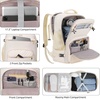 image:imageKROSIAS Travel Backpack for Women Carry On Backpack for Airplanes Flight Approved Waterproof Large Weekender Overnight Bag Fit 17 Inch Laptop with USB Charging Port Beige
