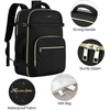 image:imageKROSIAS Travel Backpack for Women Carry On Backpack for Airplanes Flight Approved Waterproof Large Weekender Overnight Bag Fit 184 Inch Laptop with USB Charging Port Black