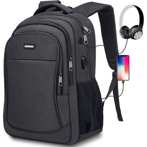 image:imageKROSIAS School Backpack for Men and Women College Bookbag for Teens Boys Students 156 inch Large Laptop Bag with USB Port for Work Business Travel Black