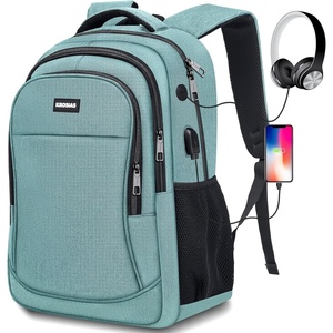 image:imageKROSIAS School Backpack for Men and Women College Bookbag for Teens Boys Students 156 inch Large Laptop Bag with USB Port for Work Business Travel Green
